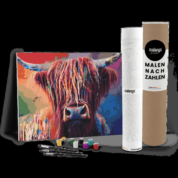 Malen nach Zahlen Leinwandbild - Bulle Blossom - WA447280