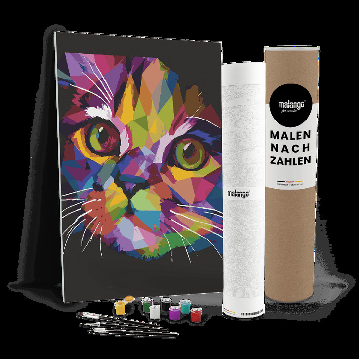 Malen nach Zahlen Leinwandbild - Katze Kitti - WA447146