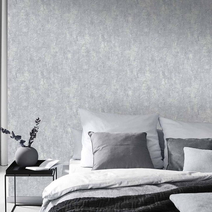 Metalloptiktapete, Metallictapete Fashion for Walls 4 von Guido Maria Kretschmer grau - WA397667