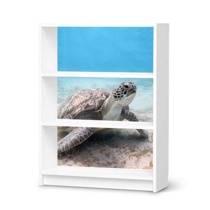 Möbelfolie IKEA Billy Regal 3 Fächer - Green Sea Turtle - CR114419