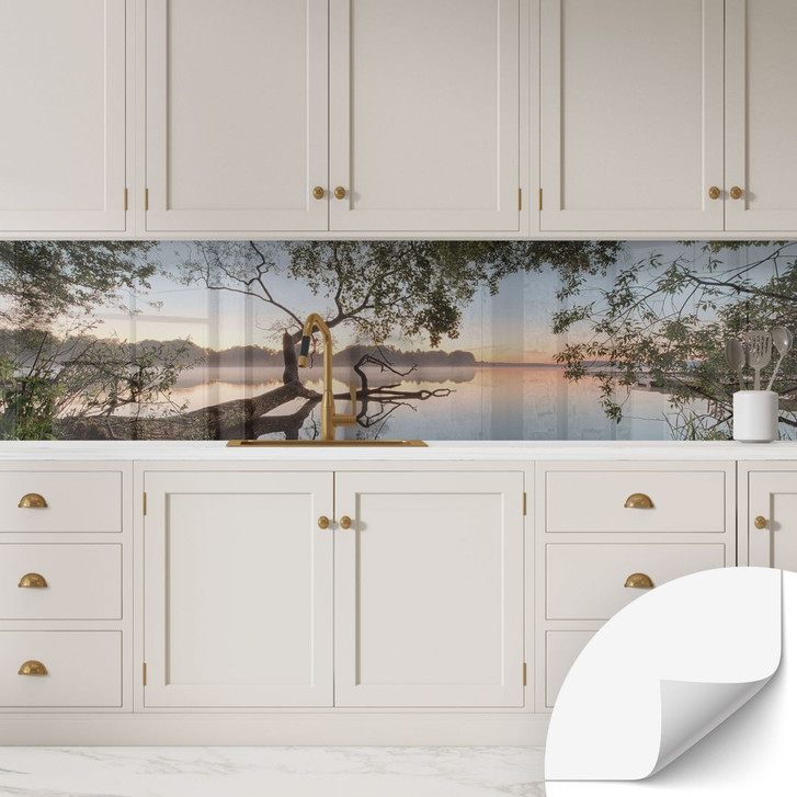 Selbstklebende Küchenrückwand - Blick auf den See - Keller - WA410442
