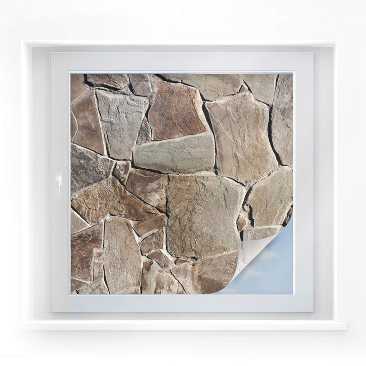 Sichtschutzfolie Mediterrane Maueroptik - quadratisch - WA175895