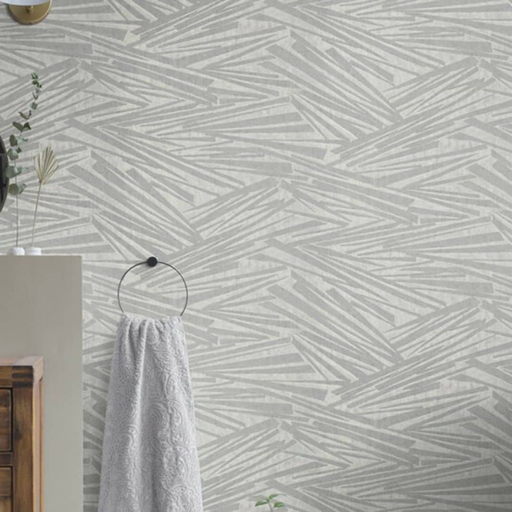 Streifentapete, Vliestapete Sky Lounge silbergrau metallic - WA428705