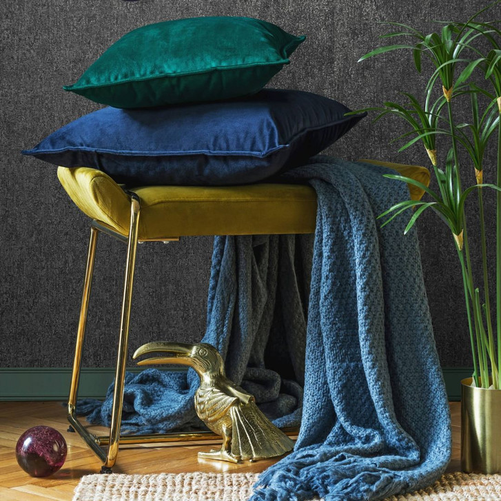 Vliestapete mit matter, leichter Struktur anthrazit Betonoptik - WA508189