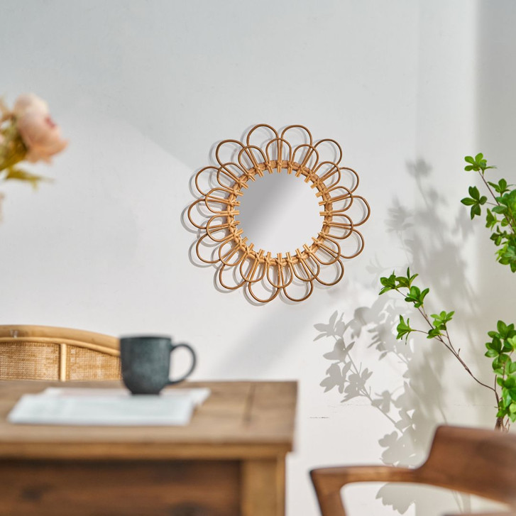 Wandspiegel rund gold Boho - Marrakesh - Ø 40 cm - WA488654