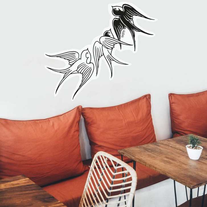 Wandsticker Miami Ink Schwalbentrio - WA201653