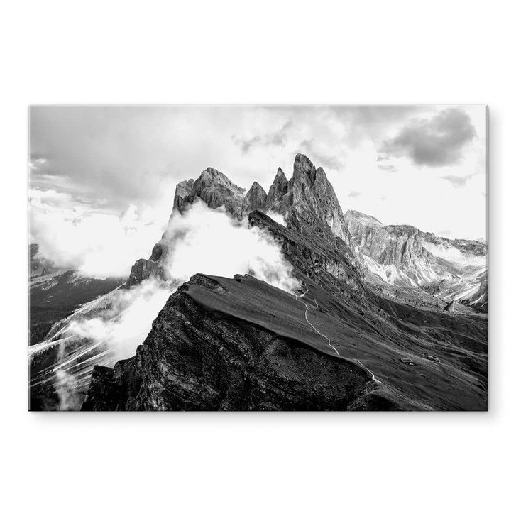 Acrylglasbild Blick auf die Alpen - Berglandschaft der Dolomiten - WA431190