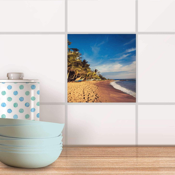 Fliesenaufkleber - Longboat Beach - CR101044