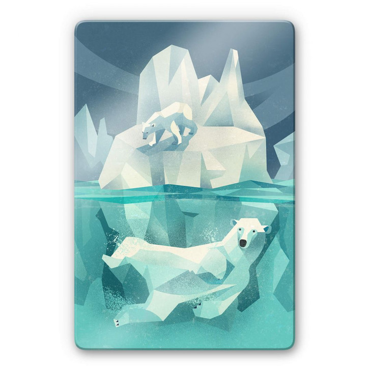 Glasbild Braun - Polar Bear - WA297594