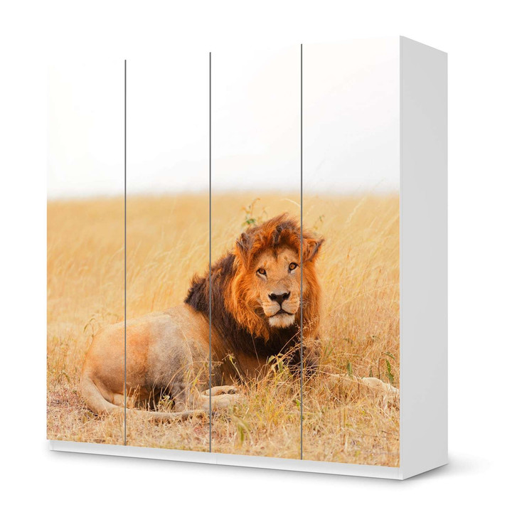 Klebefolie IKEA Pax Schrank 201cm Höhe - 4 Türen - Lion King - CR110952