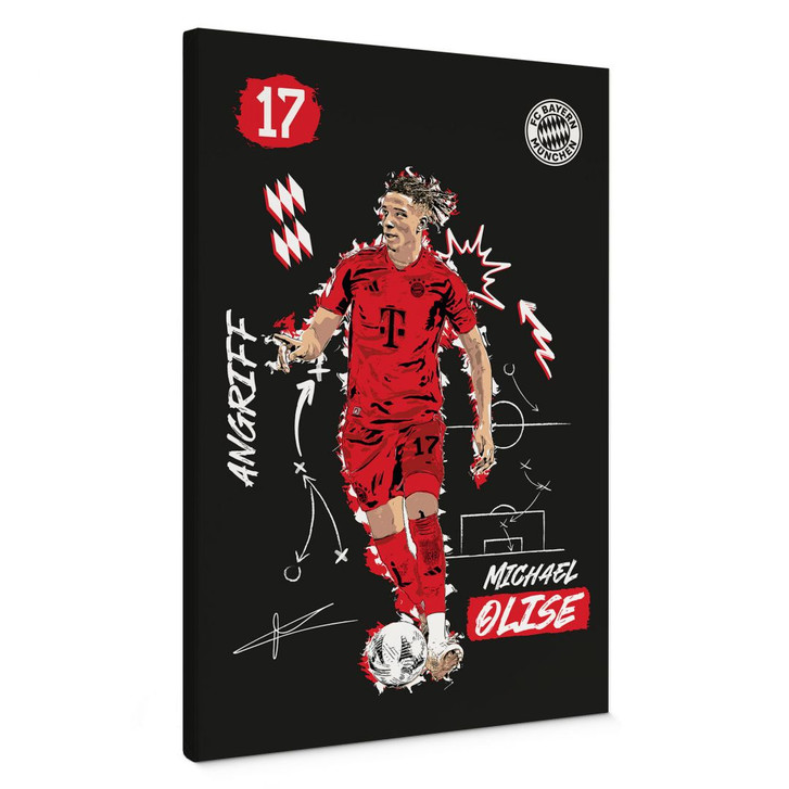 Leinwandbild FC Bayern - Michael Olise 2024/25 - WA427136