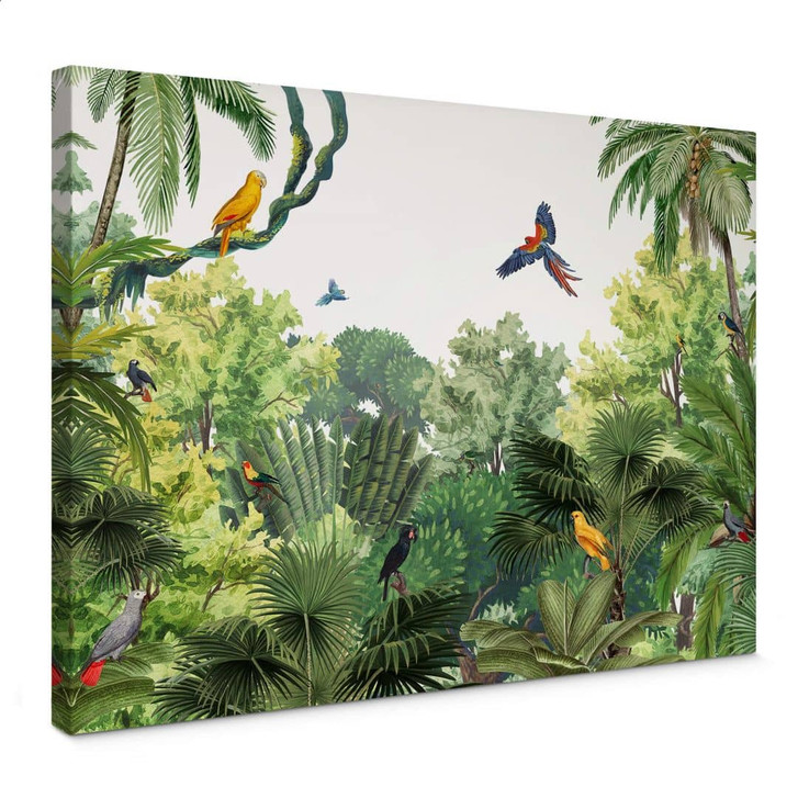 Leinwandbild Kikki Belle - Tropische Vögel - WA347348