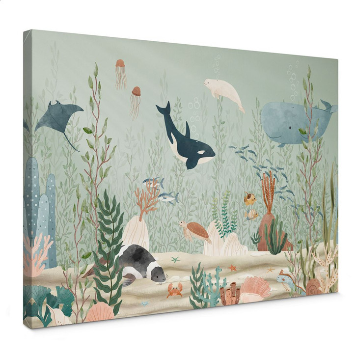 Leinwandbild Meerestiere tief im Ozean - Oliver Robins - WA426658