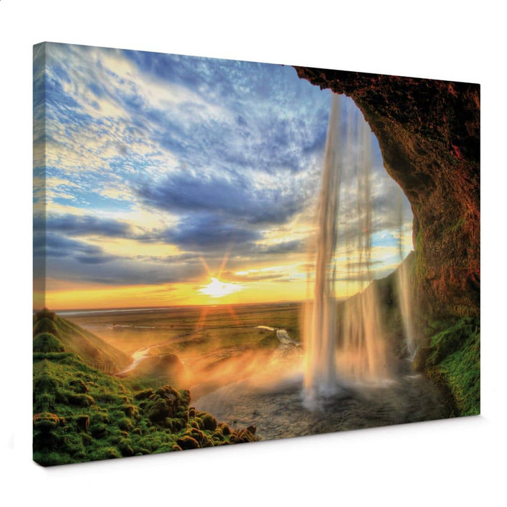 Leinwandbild Seljalandsfoss Wasserfall - WA374452