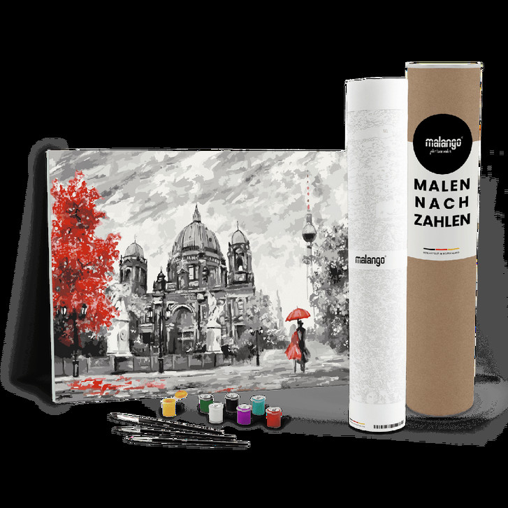 Malen nach Zahlen Leinwandbild - Berlin im Herbst - WA446714