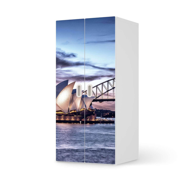 Möbelfolie IKEA Stuva / Fritids Schrank - 2 grosse Türen - Sydney - CR117889