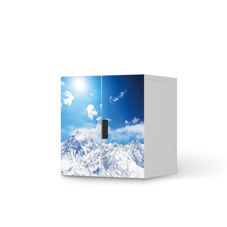 Möbelfolie IKEA Stuva / Malad Schrank - 2 kleine Türen - Everest - CR118973