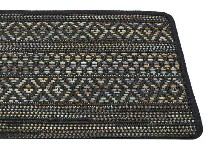 Nahla Stufenmatte Rechteckig Wunschmass in Black - TS429227