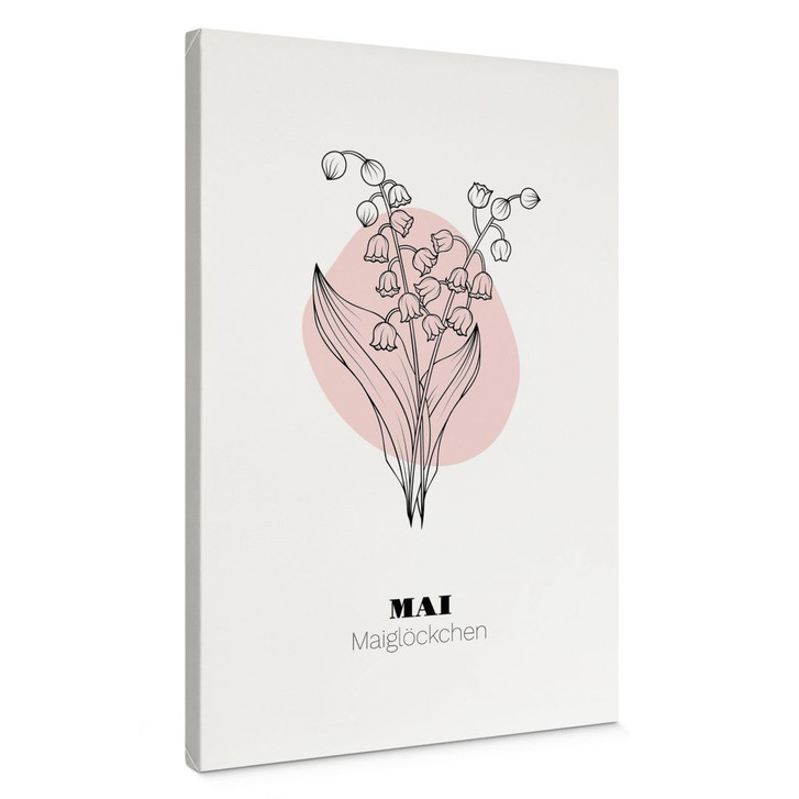 Personalisierbares Leinwandbild Monatsblume Mai - WA486783