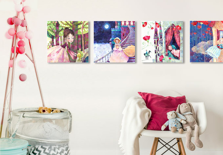 Wandbild Blanz - Märchen-Set (4-tlg.) - WA191405