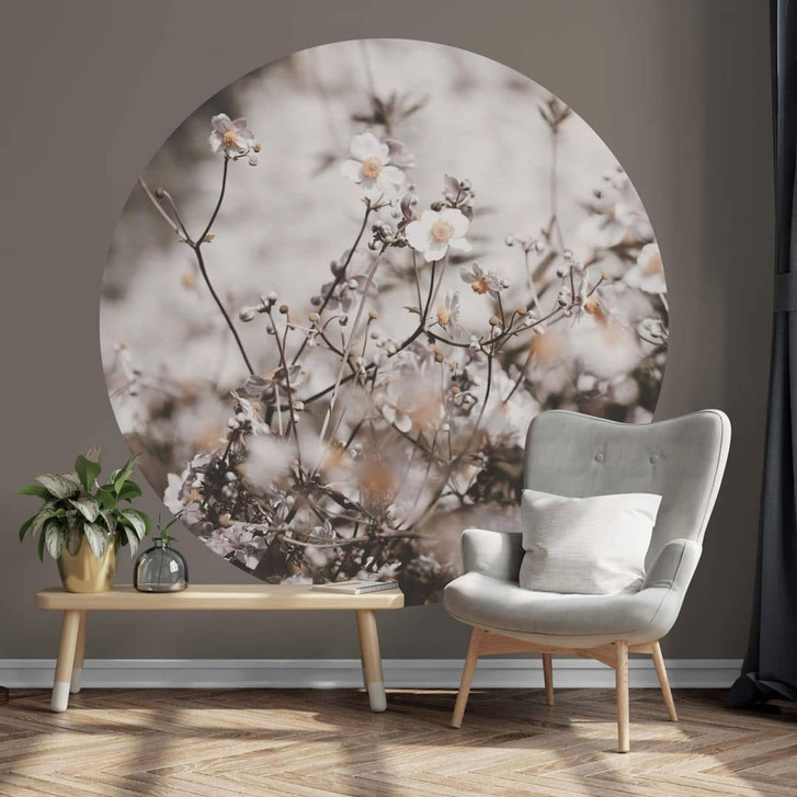 Fototapete Annie - Wildblumen - Rund - Selbstklebend/Vlies - WA320217