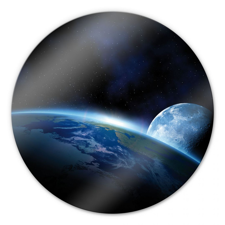 Glasbild Planet Earth - rund - WA126831