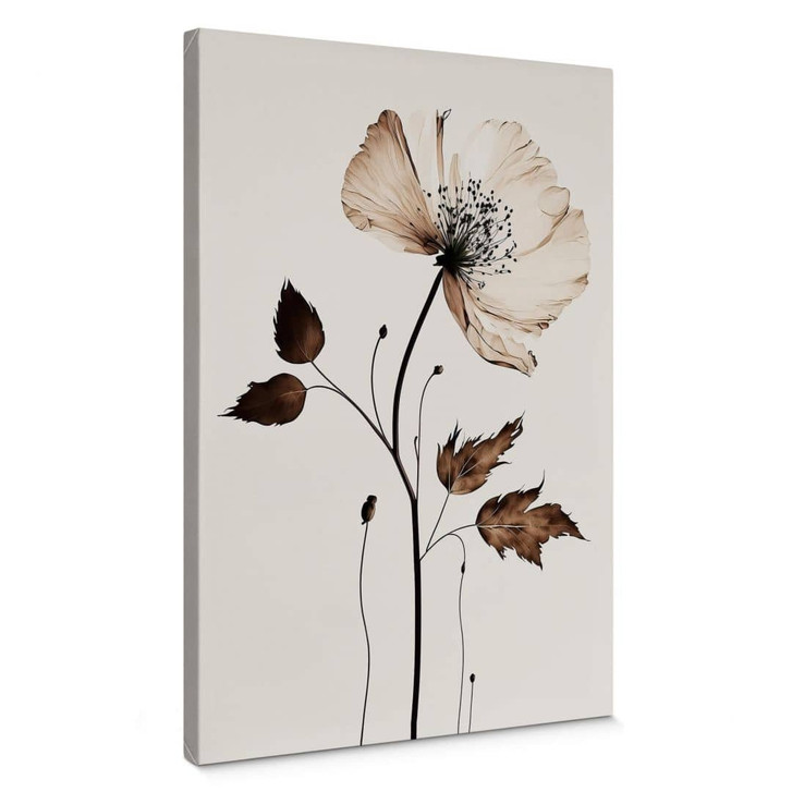 Leinwandbild Trockenblüte in Creme - Treechild - WA404120