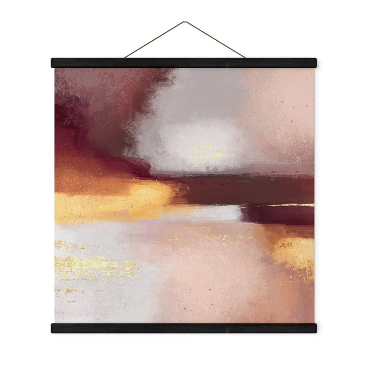 Stoffbild Fredriksson - Burgunder und Bernstein - Quadratisch - WA381428