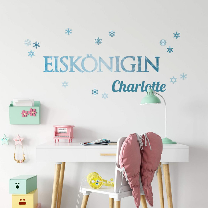 Wandtattoo & Name Eiskönigin - WA204076