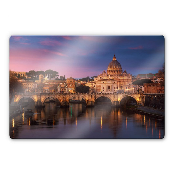 Glasbild Pablo - Rom am Abend - WA291173
