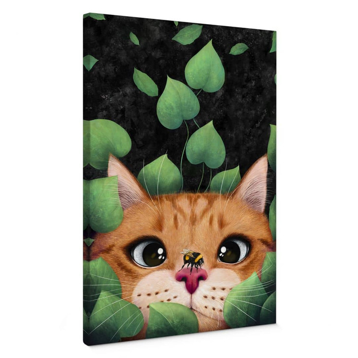 Leinwandbild Süsse Katze im Busch - Korenkova - WA435789