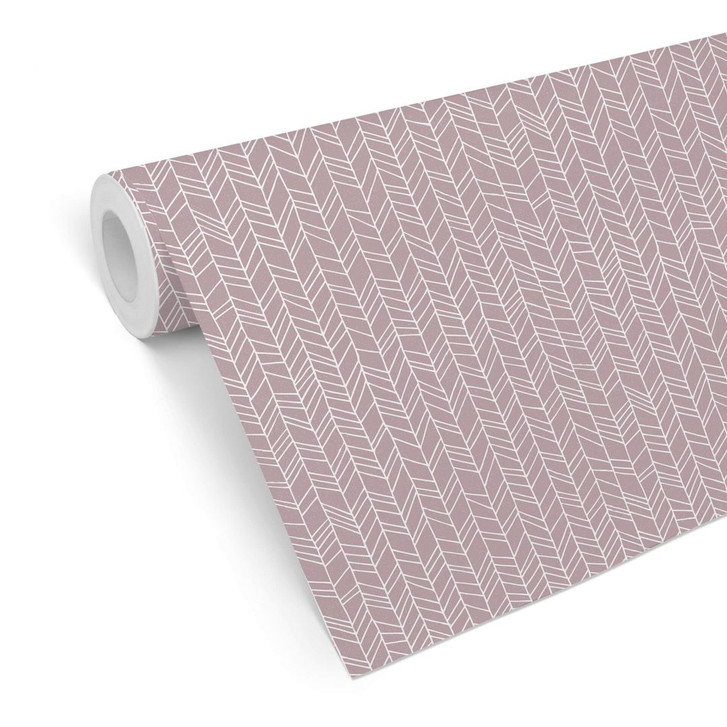 Mustertapete - abstrakte Linien - rosa - WA236663