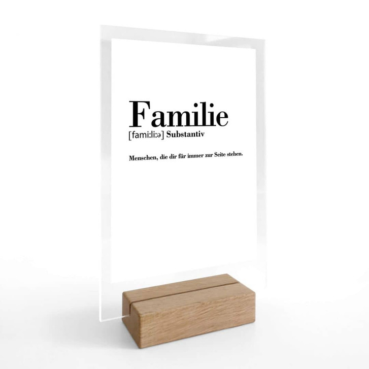 Tischaufsteller Grammatik - Familie - WA323984