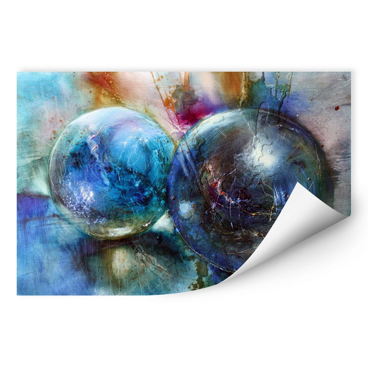 Wallprint Schmucker - Blaue Murmeln - WA188626