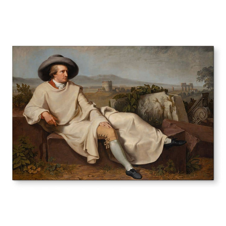 Wandbild Tischbein - Goethe in der römischen Campagna - Alu-Dibond - WA458606