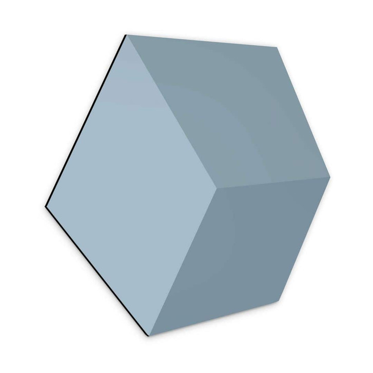 3D Hexagon - Alu-Dibond Hellblau - WA324748