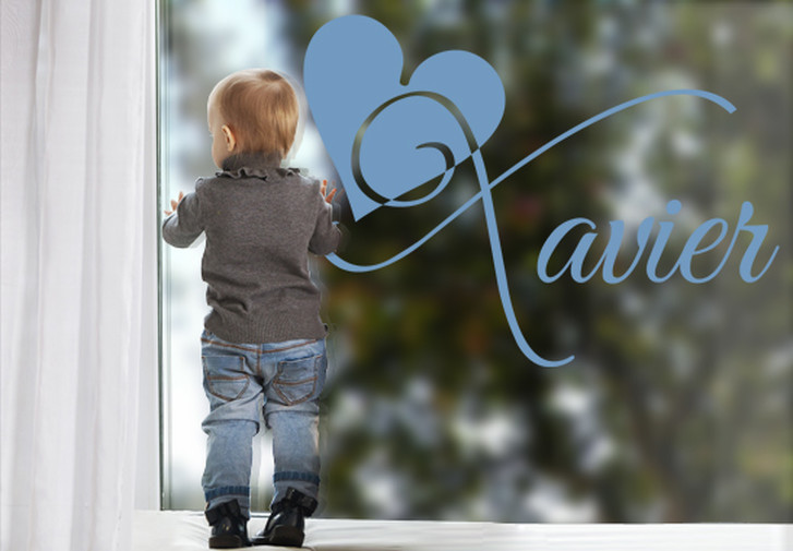 Glasdekor Wunschtext Inititale X - CG10553