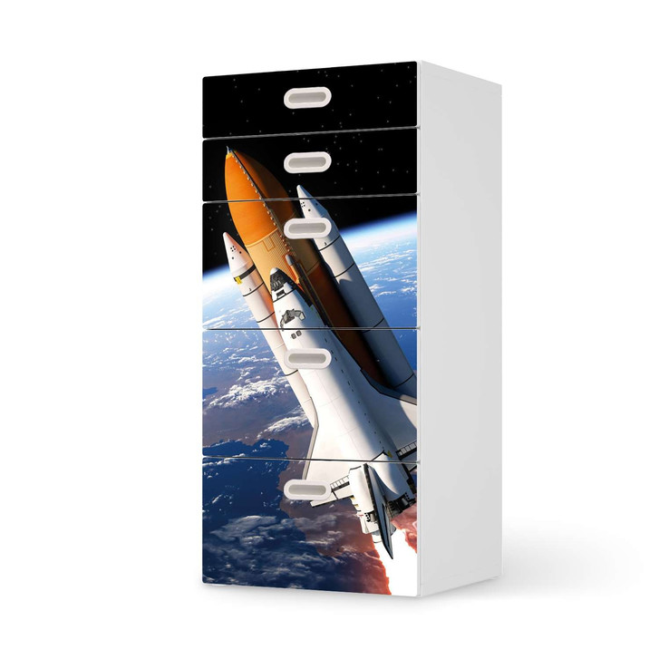 Möbel Klebefolie IKEA Stuva / Fritids Kommode - 5 Schubladen - Space Traveller - CR114023