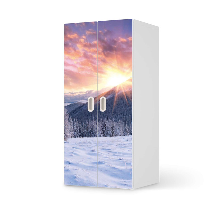 Möbelfolie IKEA Stuva / Fritids Schrank - 2 grosse Türen - Zauberhafte Winterlandschaft - CR117911