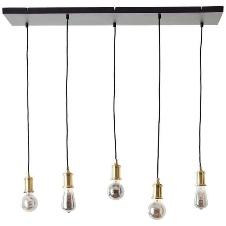 Pendelleuchte Emmanuel, schwarz, 95 x 133 cm, Metall Pendellampe, dimmbar - WA438619