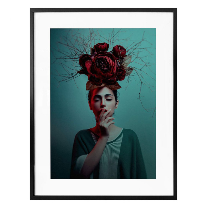 Poster Amin - Blumen im Haar - WA256724