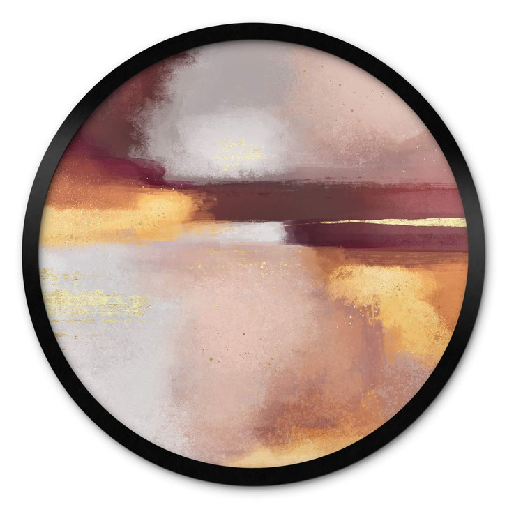 Poster Fredriksson - Burgunder und Bernstein - Rund - WA379225