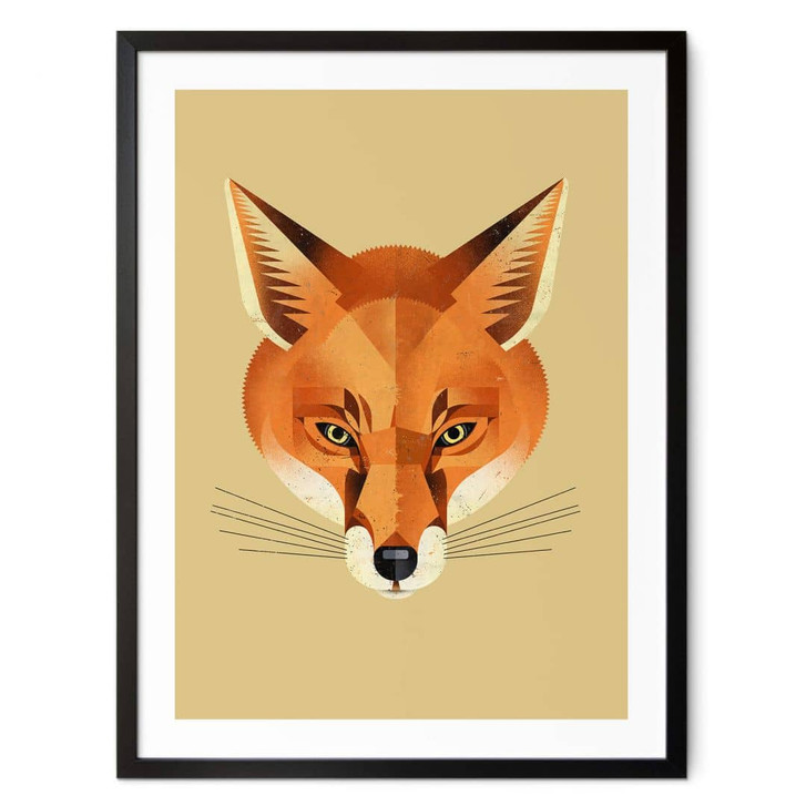 Poster mit Tier-Motiv - Fuchs - Braun - WA408007