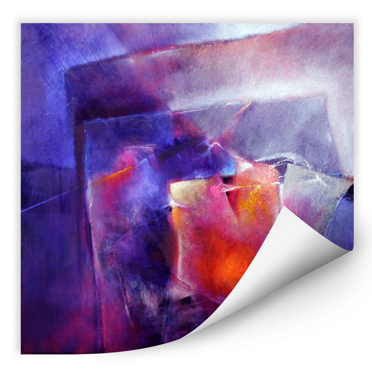 Wallprint Schmucker - Blau und Orange - WA188614