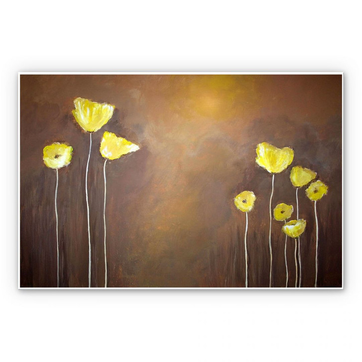 Wandbild Melz - Gelber Mohn - WA194448