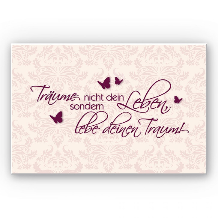 Wandbild Träume nicht dein Leben... Beere - WA195972