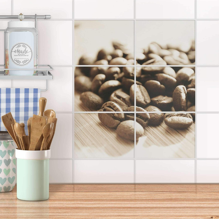 Fliesenfolie quer - Coffee Beans - CR104394