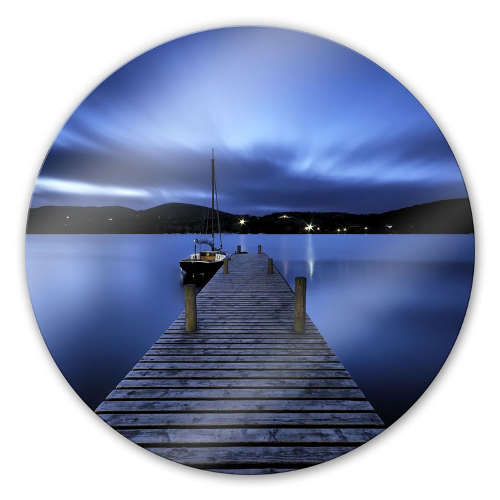 Glasbild Silent Lake - rund - WA127639