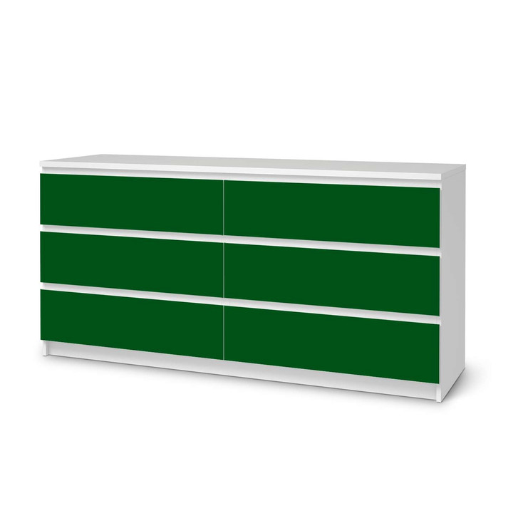 Möbelfolie IKEA Malm Kommode 6 Schubladen (breit) - Grün Dark - CR116577
