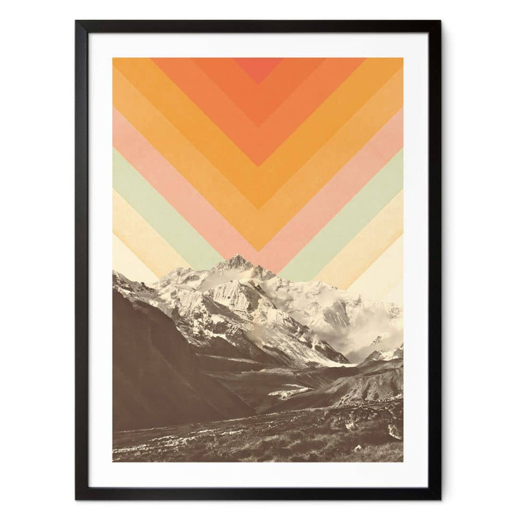 Poster Natur - Retro Berglandschaft - Bodart - WA406495